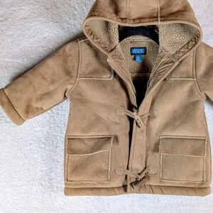 The Children's Place Tan Hooded Puffer Jacket